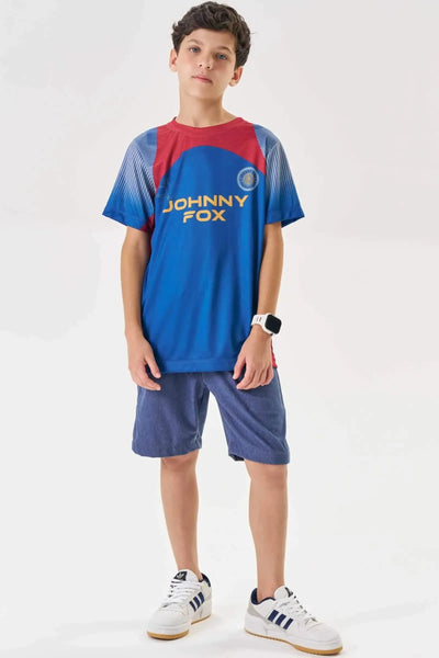 Bermuda em Cotton Jeans com Elastano 87060 Johnny Fox Teen Menino