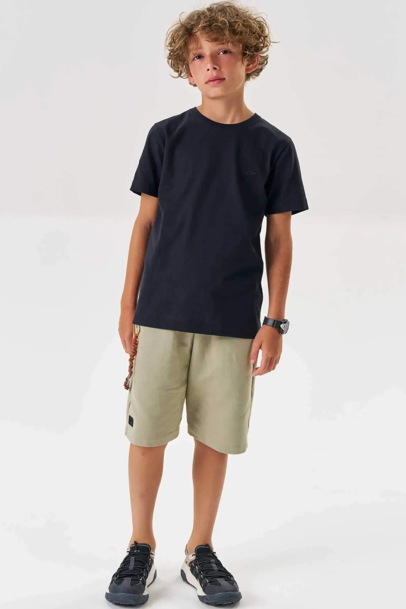 Bermuda em Moletom sem Pelúcia 87065 Johnny Fox Teen Menino