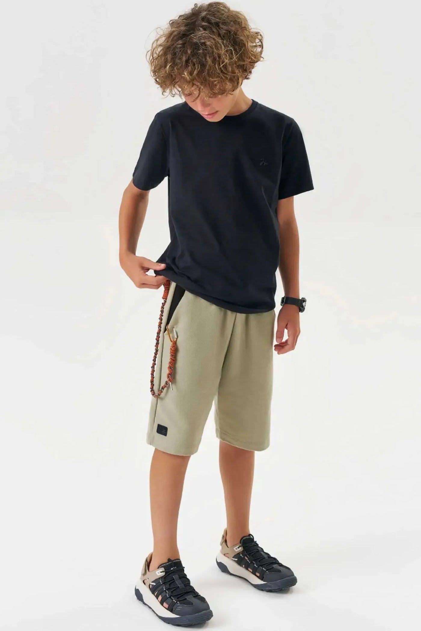 Bermuda em Moletom sem Pelúcia 87065 Johnny Fox Teen Menino