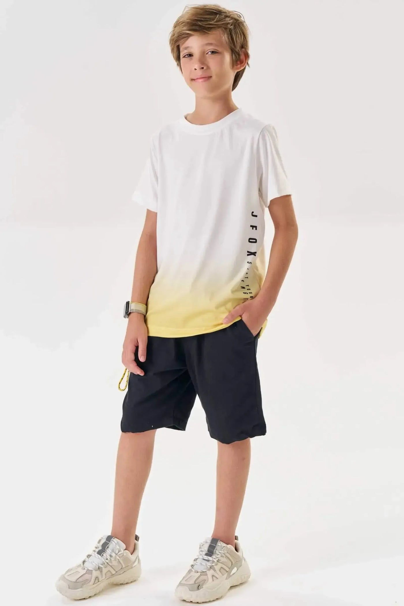 Bermuda em Molevisco com Elastano 87635 Johnny Fox Teen Menino