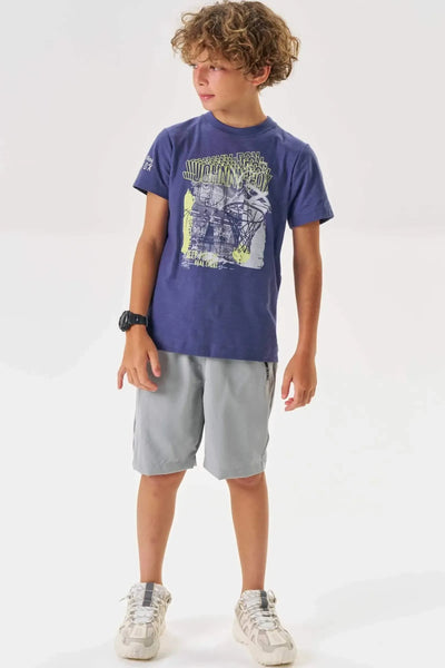 Bermuda em Nylon Neo Blend com Elastano 87064 Johnny Fox Teen Menino