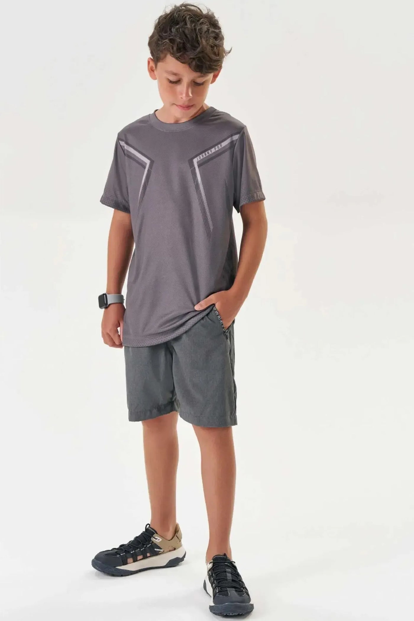 Bermuda em Nylon Neo Blend com Elastano 87064 Johnny Fox Teen Menino