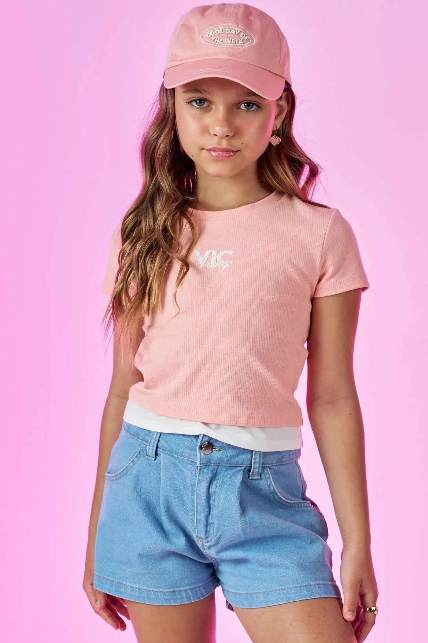 Blusa Boxy em Canelado Liz 87512 Vic&Vicky Teen Menina