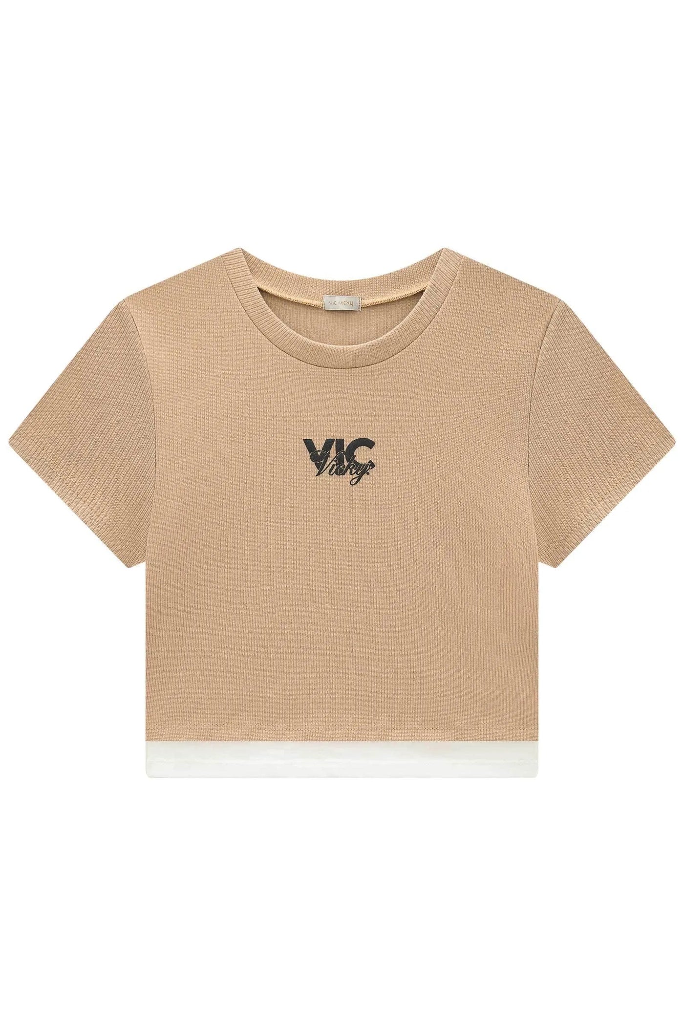 Blusa Boxy em Canelado Liz 87512 Vic&Vicky Teen Menina