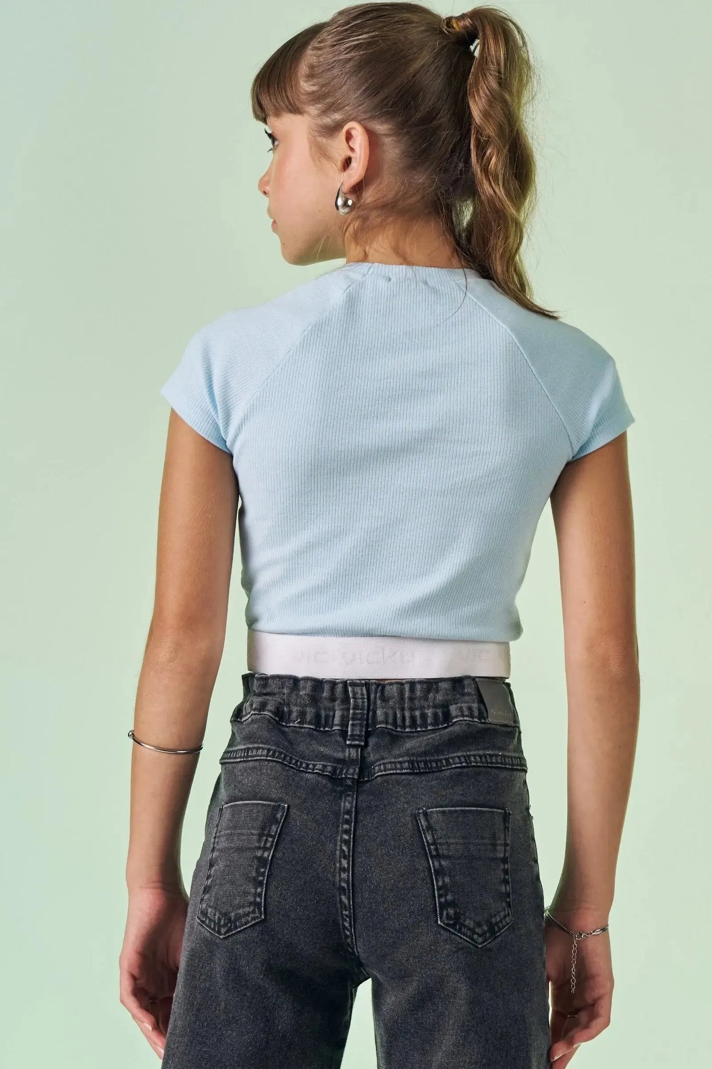 Blusa Cropped em Canelado Liz 86899 Vic&Vicky Teen Menina