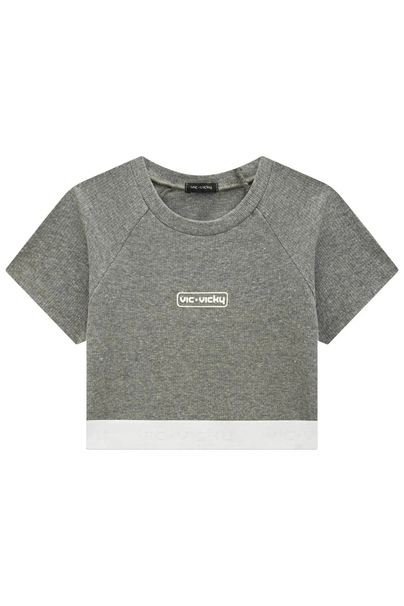 Blusa Cropped em Canelado Liz 86899 Vic&Vicky Teen Menina