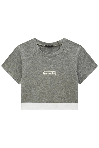 Blusa Cropped em Canelado Liz 86899 Vic&Vicky Teen Menina