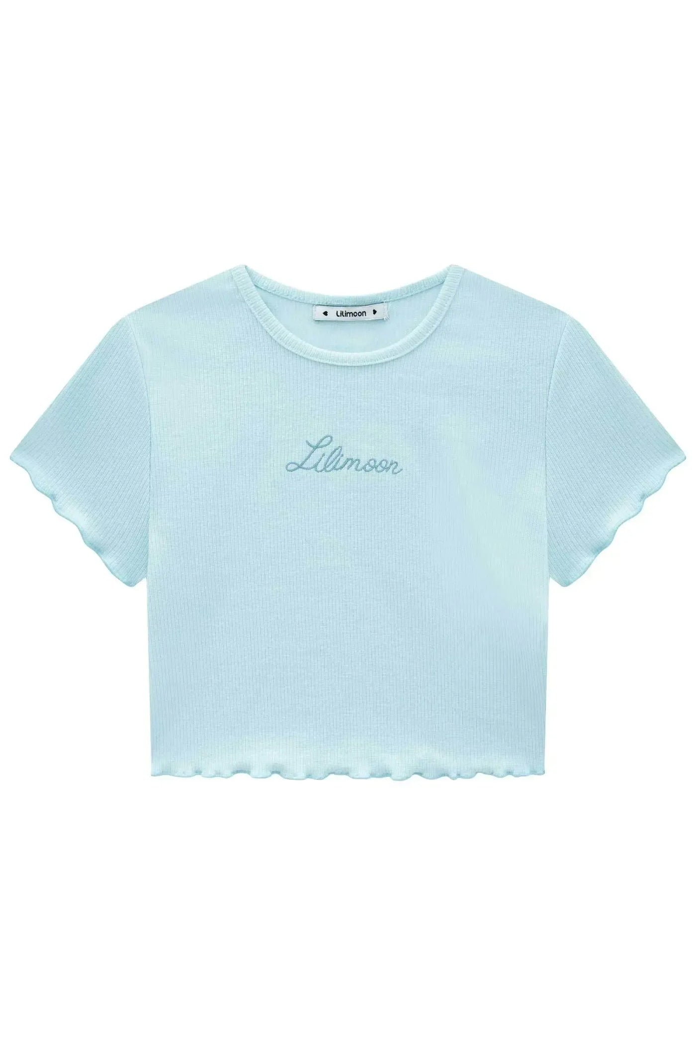 Blusa Cropped em Canelado Liz 88775 Lilimoon Teen Menina