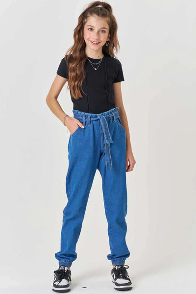 Calça Jogger em Jeans com Elastano 79796 Vic&Vicky Teen Menina