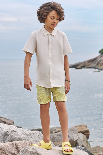 Camisa em Linho Deluxe 83584 Johnny Fox Teen Menino