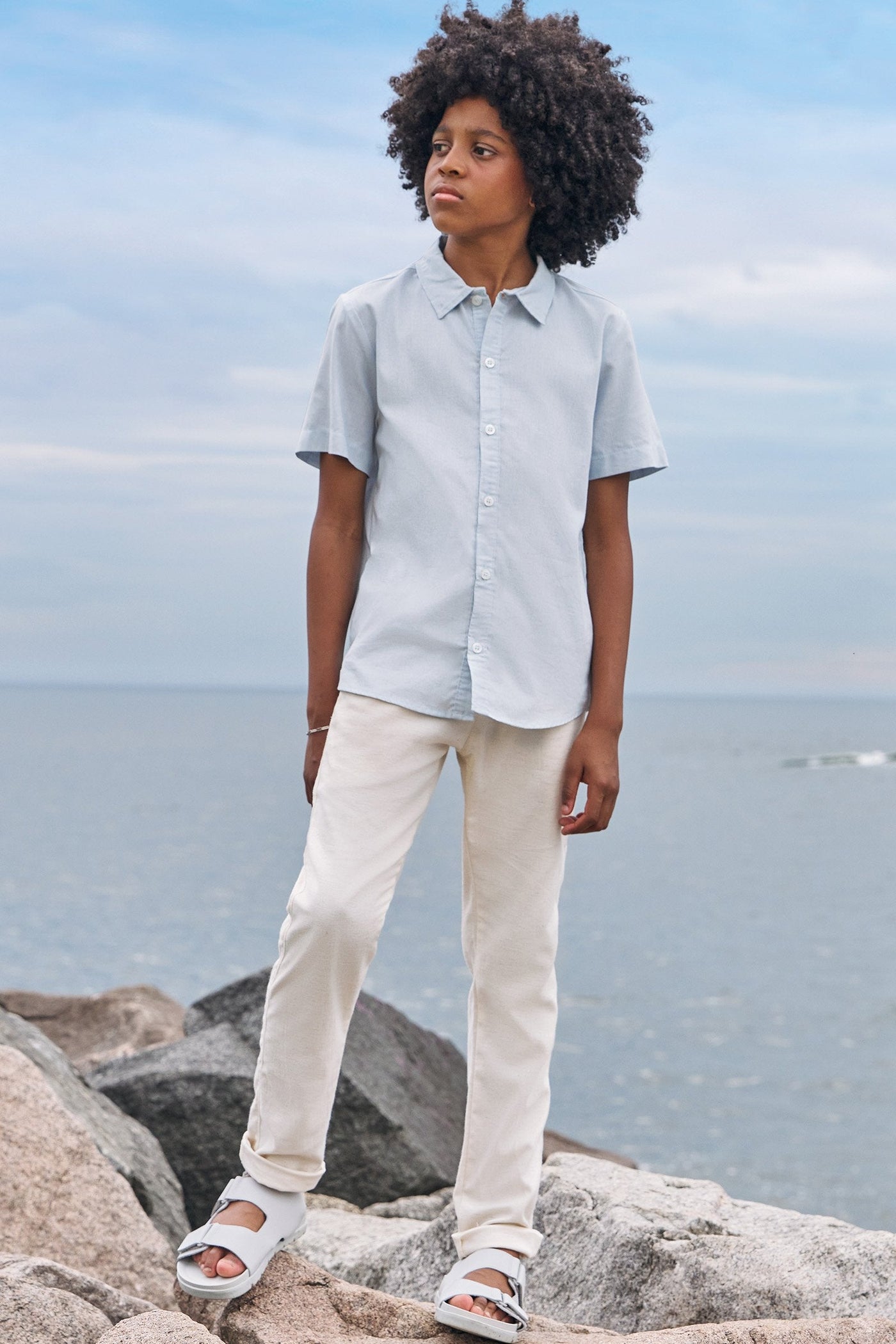 Camisa em Linho Deluxe 83584 Johnny Fox Teen Menino