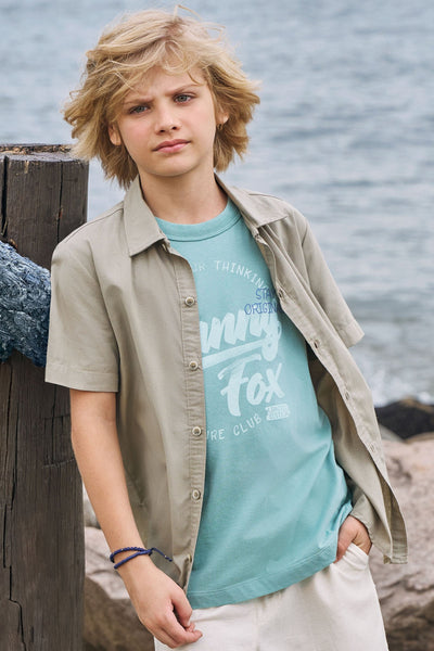 Camisa em Linho Deluxe 83584 Johnny Fox Teen Menino