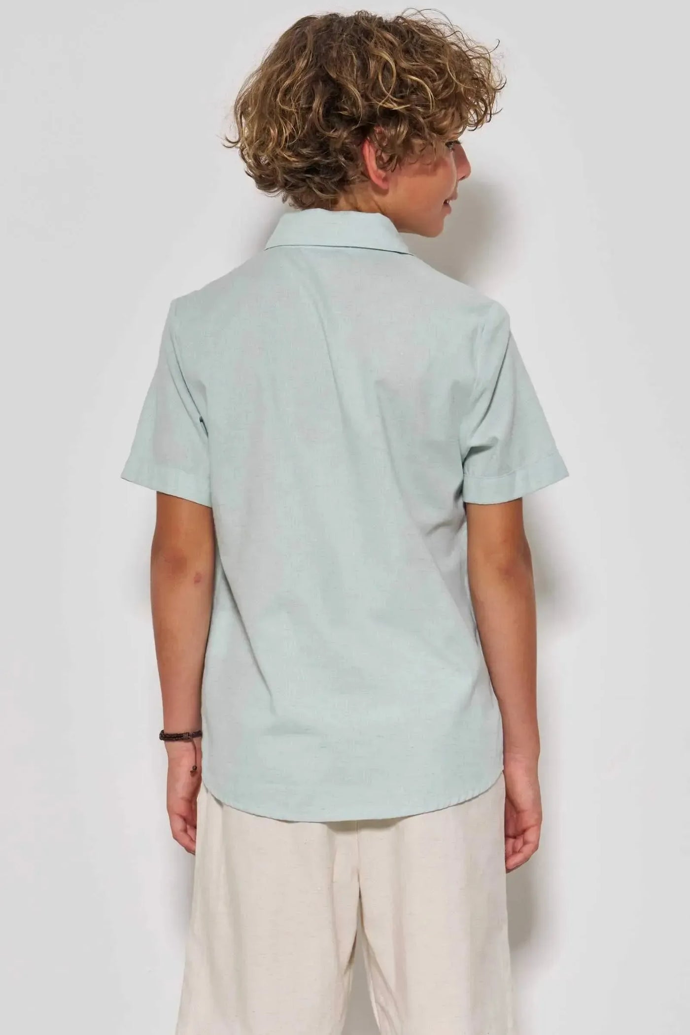 Camisa em Linho Deluxe 86845 Johnny Fox Teen Menino