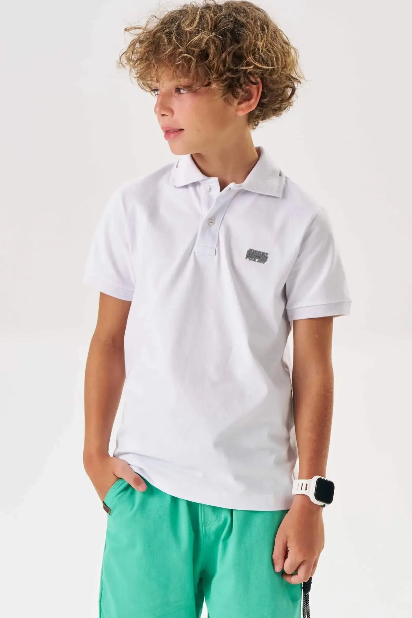 Camisa Polo em Piquet com Elastano 86875 Johnny Fox Teen Menino