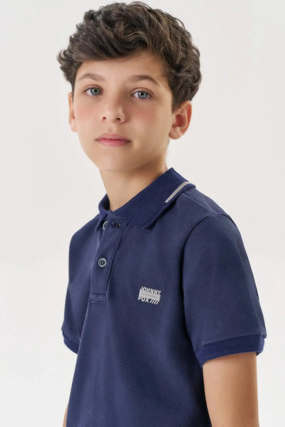 Camisa Polo em Piquet com Elastano 86875 Johnny Fox Teen Menino