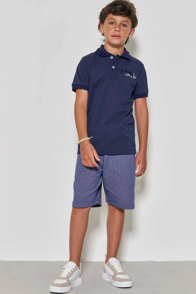 Camisa Polo em Piquet com Elastano 87075 Johnny Fox Teen Menino