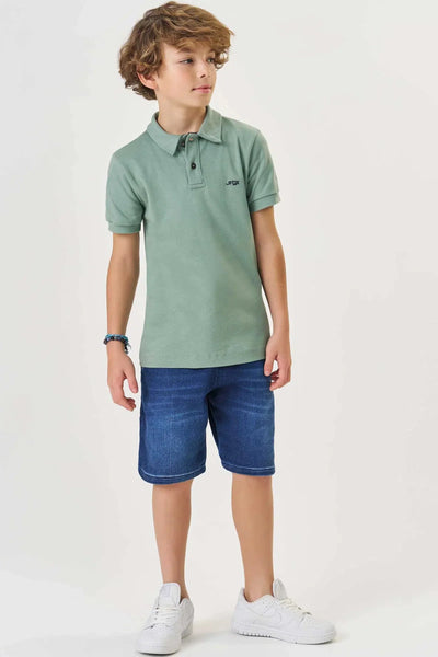 Polo Teen Menino em Suedine 82137 Johnny Fox