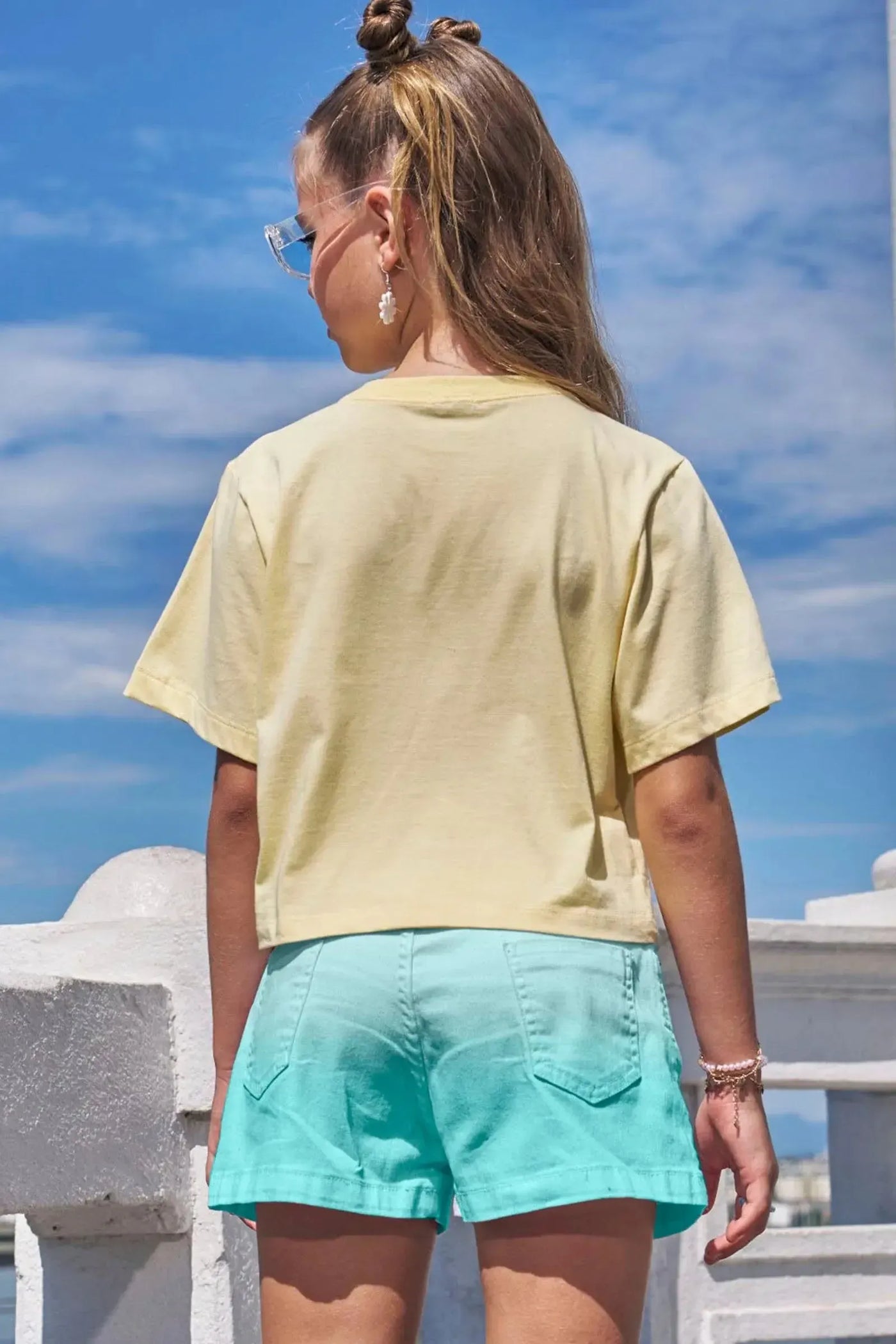 Camiseta Boxy Over em Meia Malha 86893 Vic&Vicky Teen Menina