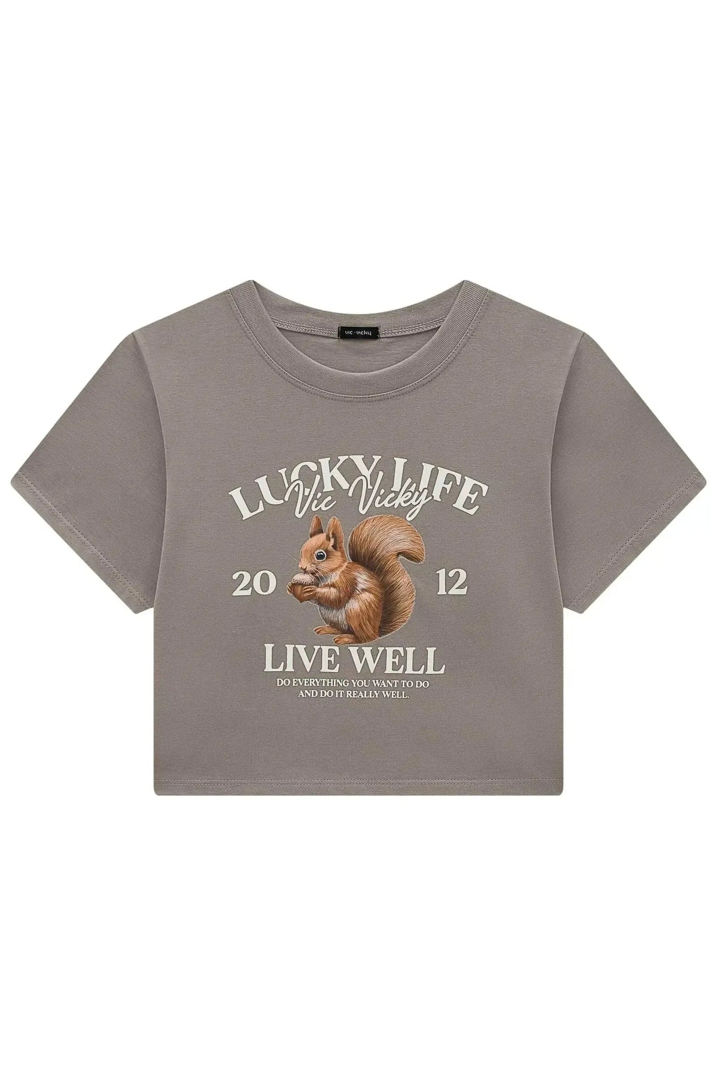 Camiseta Boxy Over em Meia Malha 88688 Vic&Vicky Teen Menina