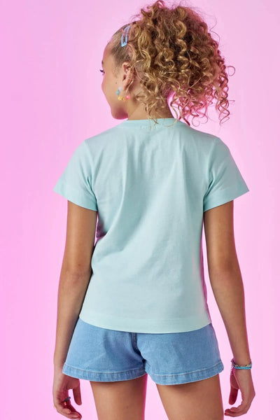 Camiseta Comfy em Meia Malha 86895 Vic&Vicky Teen Menina