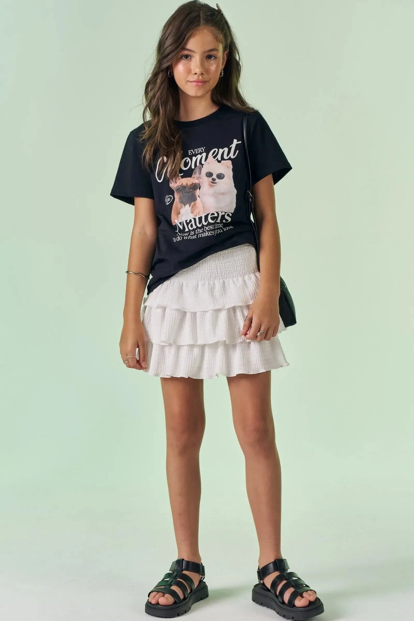 Camiseta Comfy em Meia Malha 88643 Vic&Vicky Teen Menina