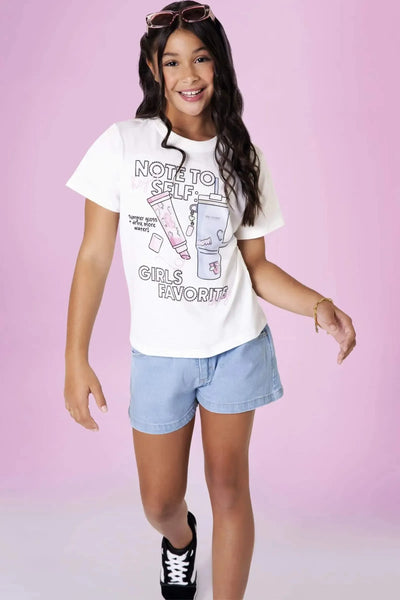 Camiseta Comfy em Meia Malha 90458 Vic&Vicky Teen Menina