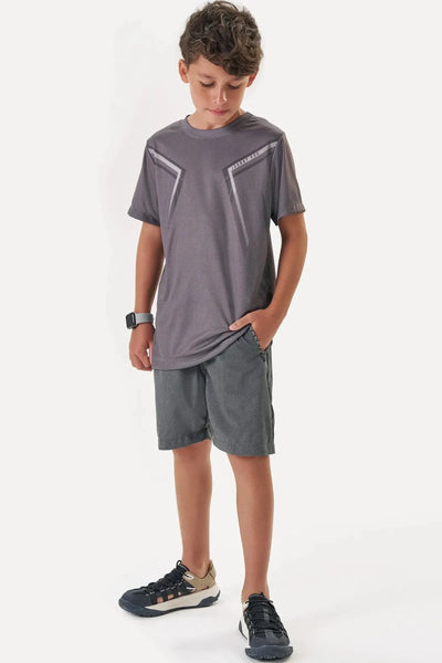 Camiseta em Malha Dry Sports 87640 Johnny Fox Teen Menino