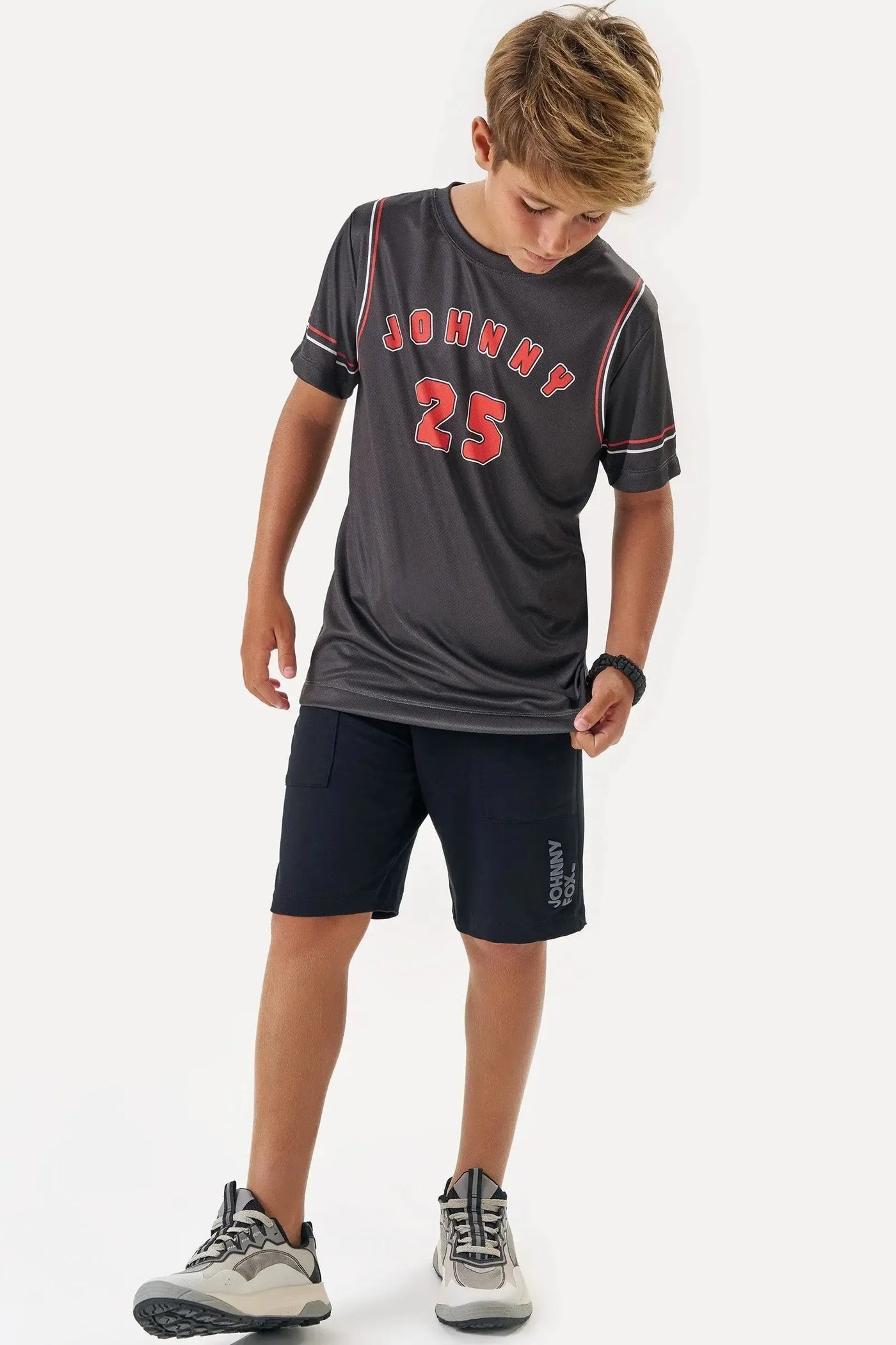 Camiseta em Malha Dry Sports 88622 Johnny Fox Teen Menino