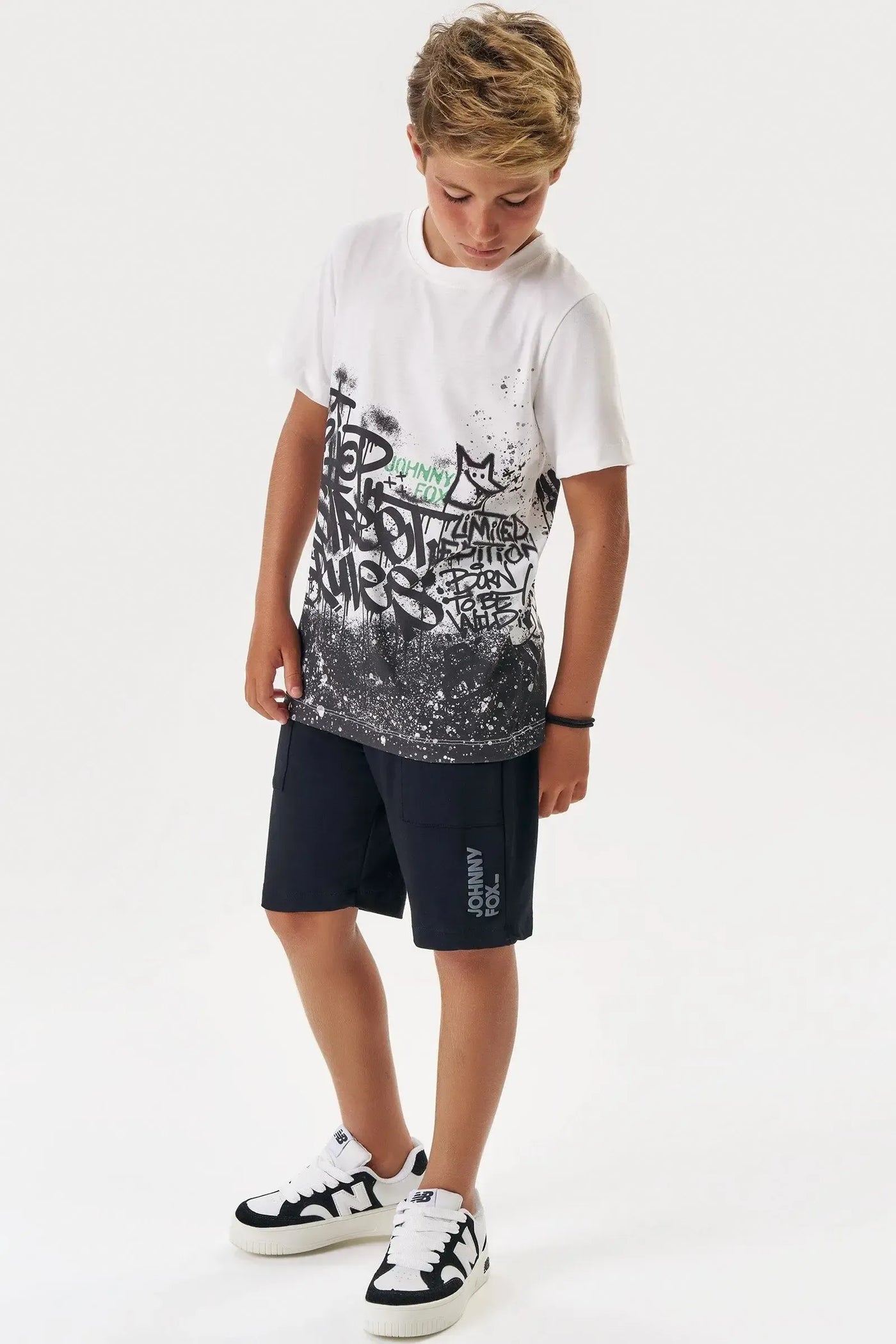 Camiseta em Malha Fresh 87627 Johnny Fox Teen Menino