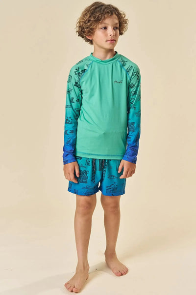 Camiseta em Malha UV Dry com Proteção UV50+ 85333 Johnny Fox Teen Menino