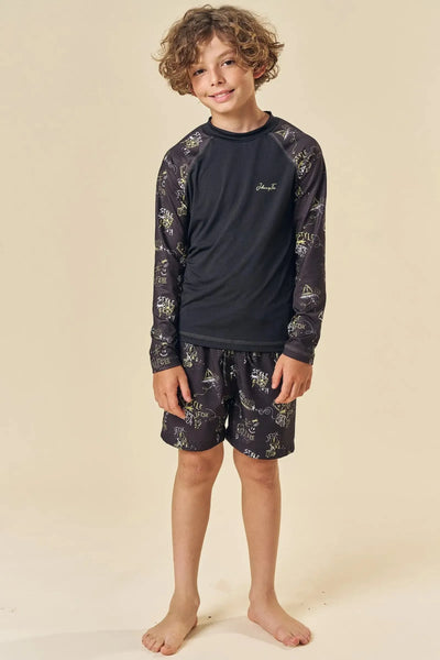 Camiseta em Malha UV Dry com Proteção UV50+ 85333 Johnny Fox Teen Menino