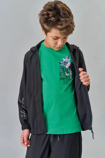 Camiseta Teen Menino em Meia Malha 82161 Johnny Fox