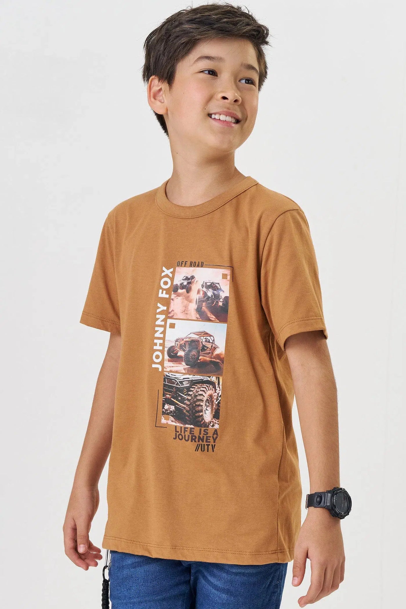 Camiseta Teen Menino em Meia Malha 82270 Johnny Fox