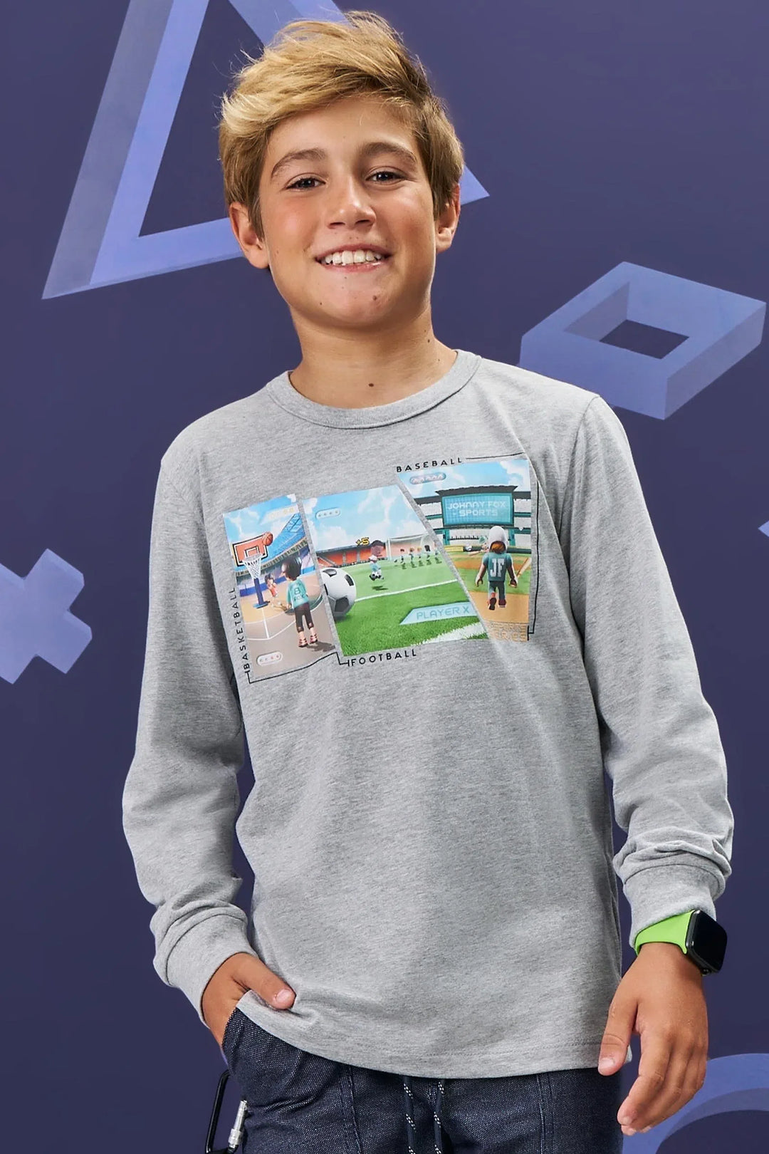 Camiseta em Meia Malha 82515 Johnny Fox Teen Menino – Vic&Johnny