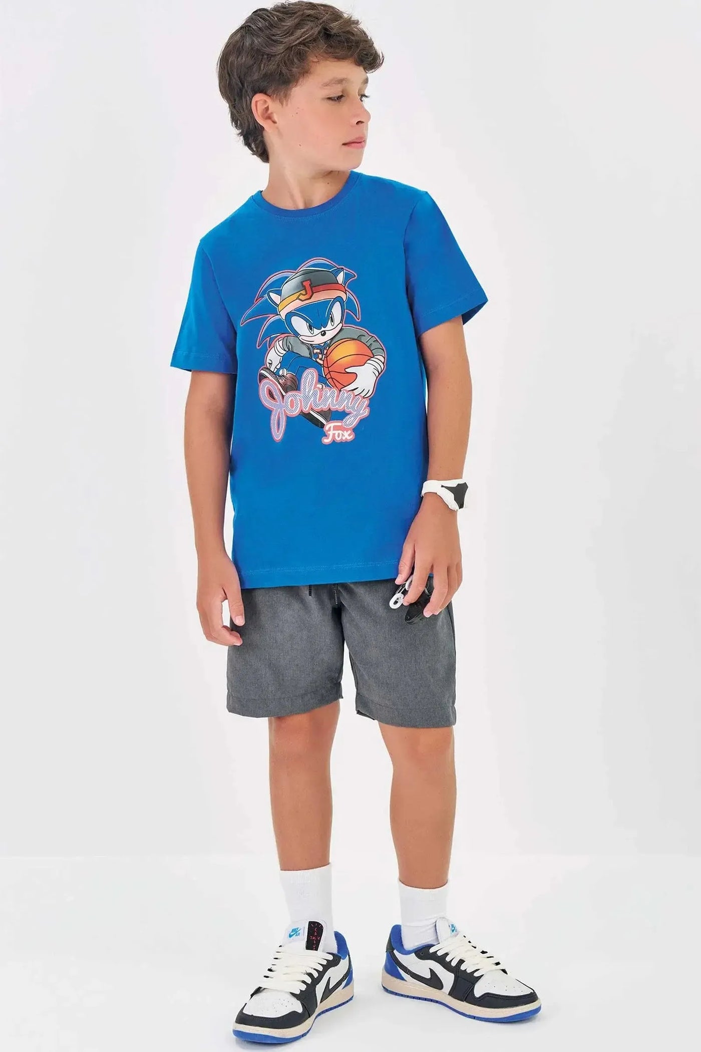 Camiseta em Meia Malha 86314 Johnny Fox Teen Menino
