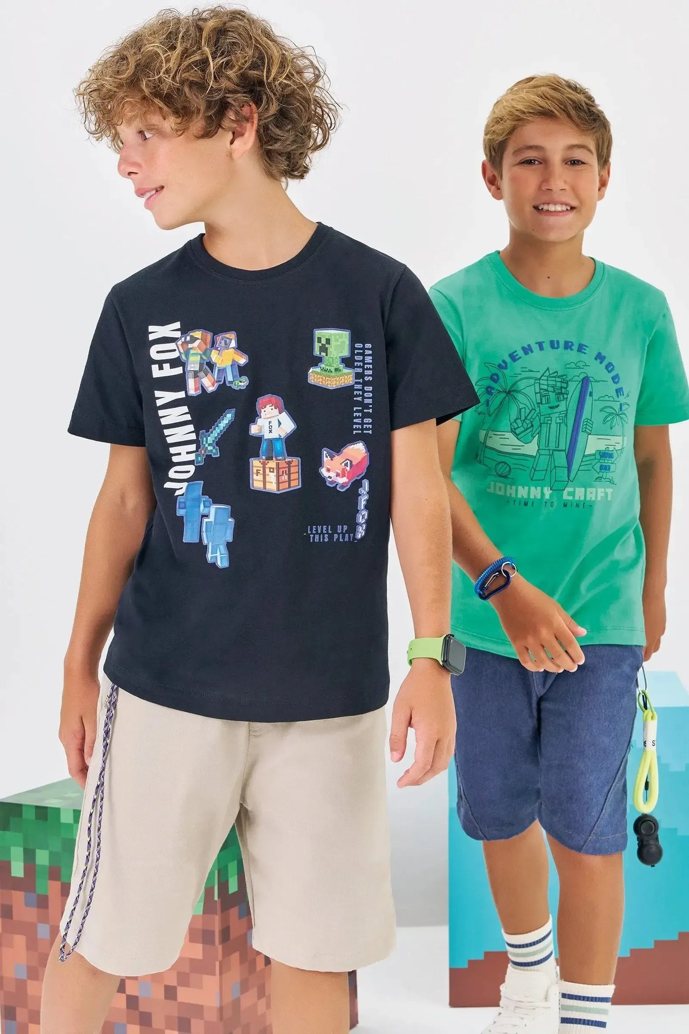 Camiseta em Meia Malha 86317 Johnny Fox Teen Menino