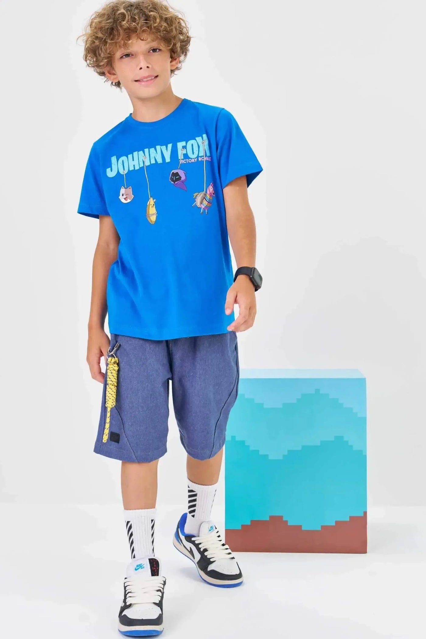 Camiseta em Meia Malha 86321 Johnny Fox Teen Menino