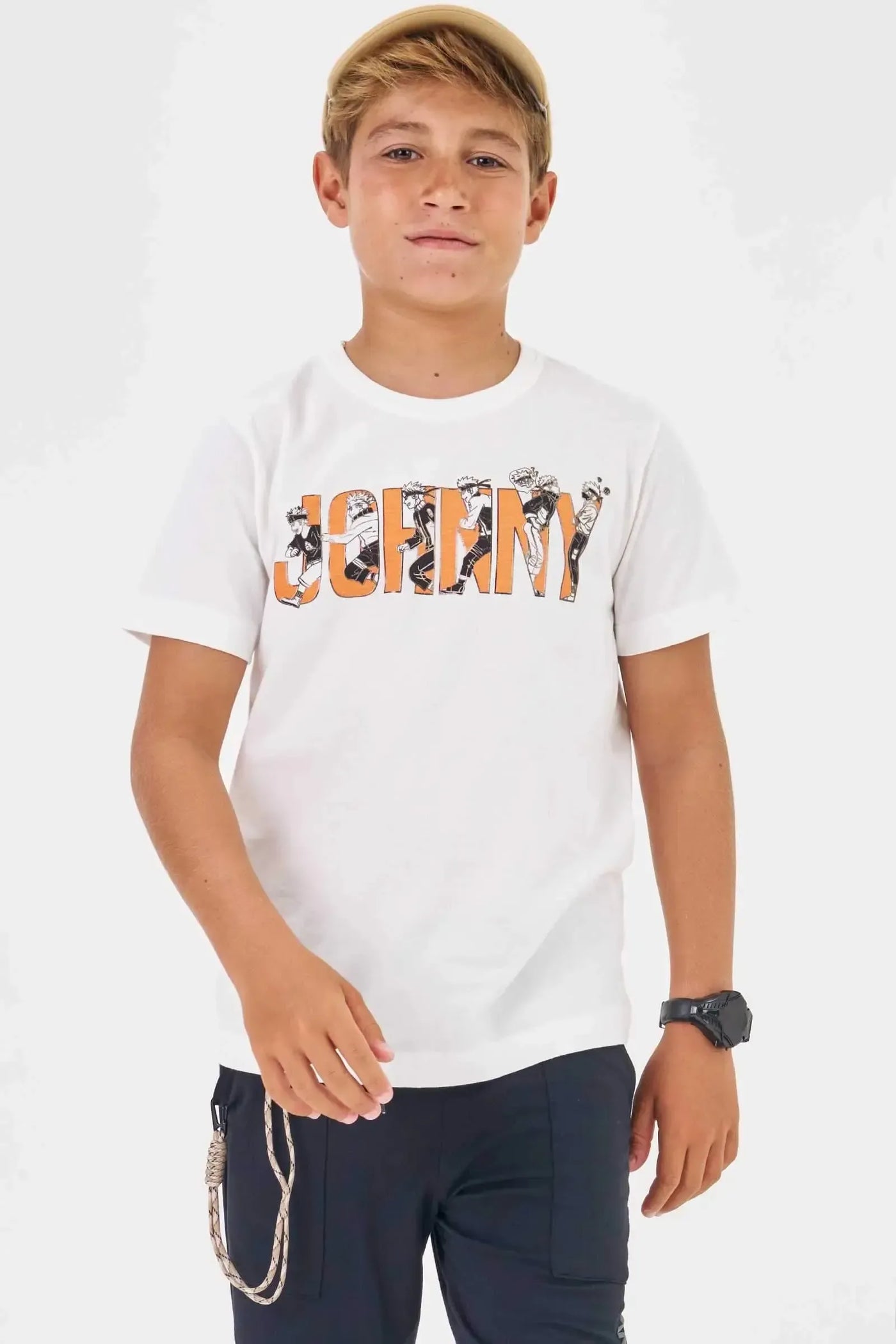 Camiseta em Meia Malha 86323 Johnny Fox Teen Menino