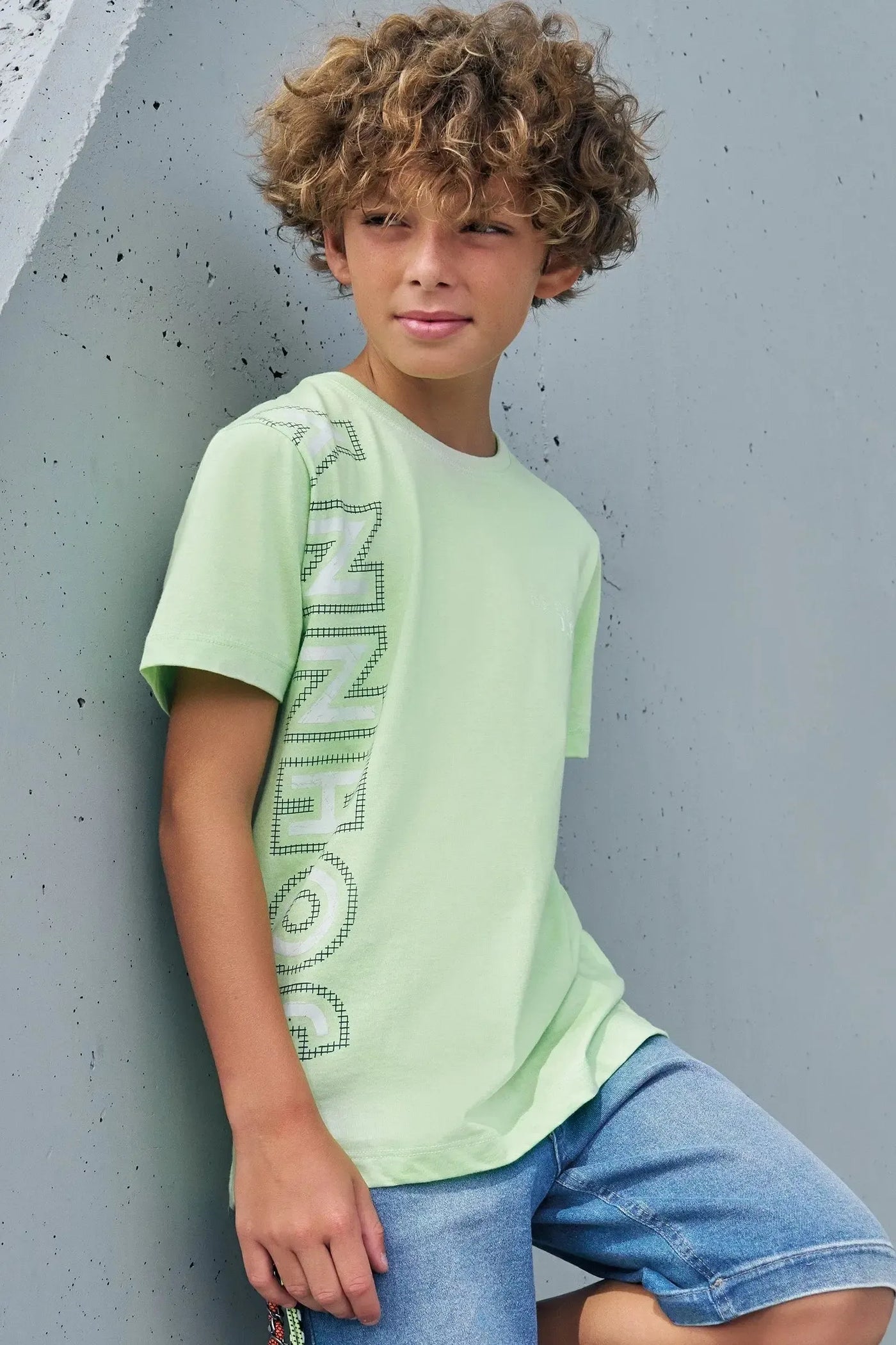 Camiseta em Meia Malha 86865 Johnny Fox Teen Menino