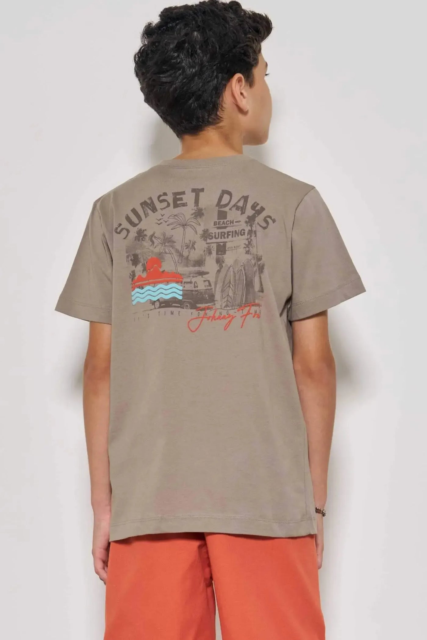 Camiseta em Meia Malha 87006 Johnny Fox Teen Menino