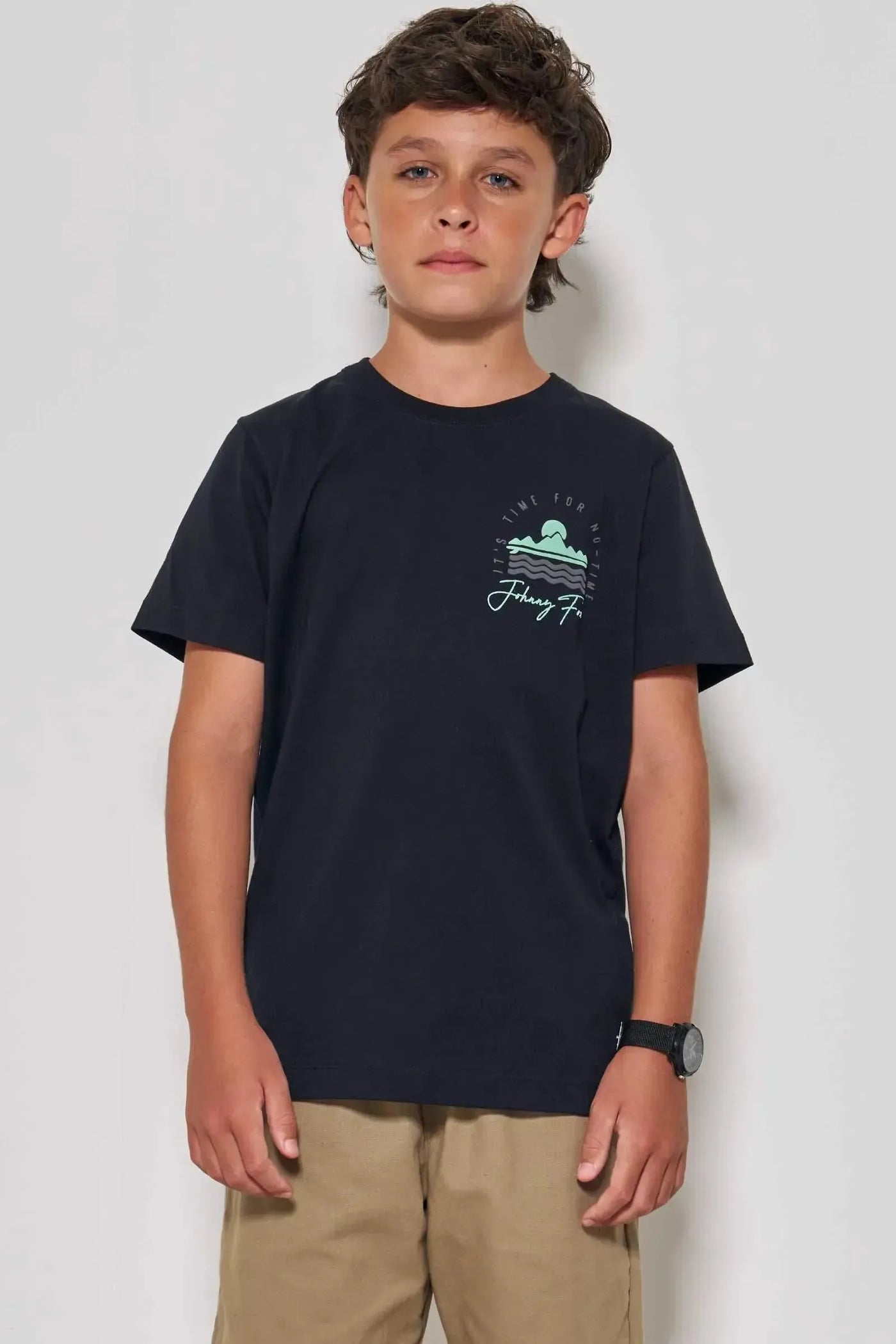 Camiseta em Meia Malha 87006 Johnny Fox Teen Menino