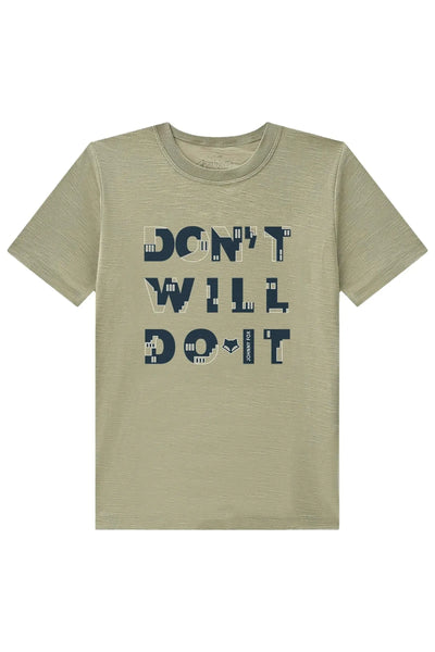 Camiseta em Meia Malha 94101 Johnny Fox Teen Menino