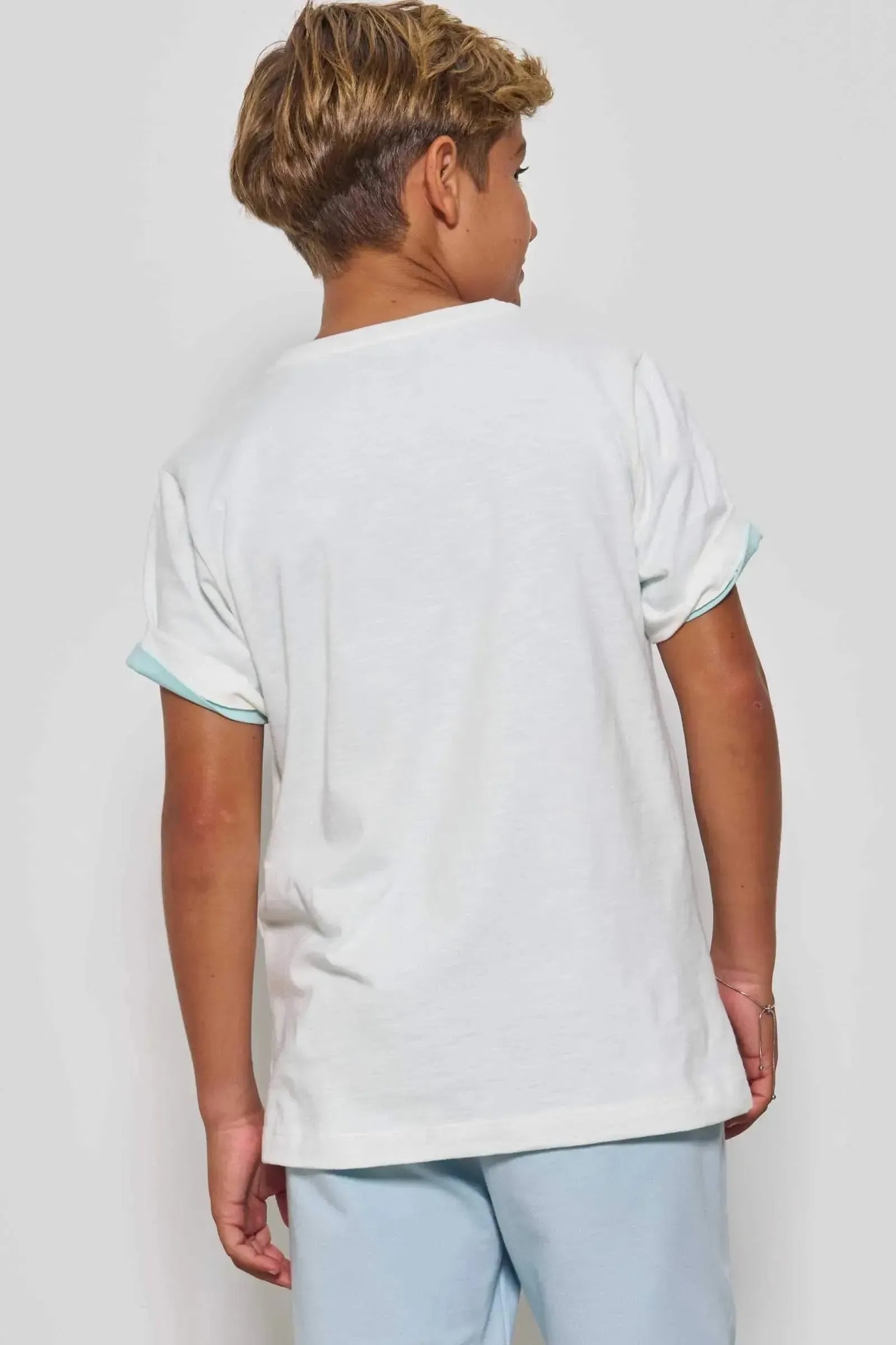 Camiseta em Meia Malha Flamê 86830 Johnny Fox Teen Menino