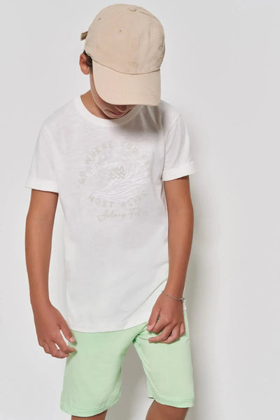 Camiseta em Meia Malha Flamê 86830 Johnny Fox Teen Menino