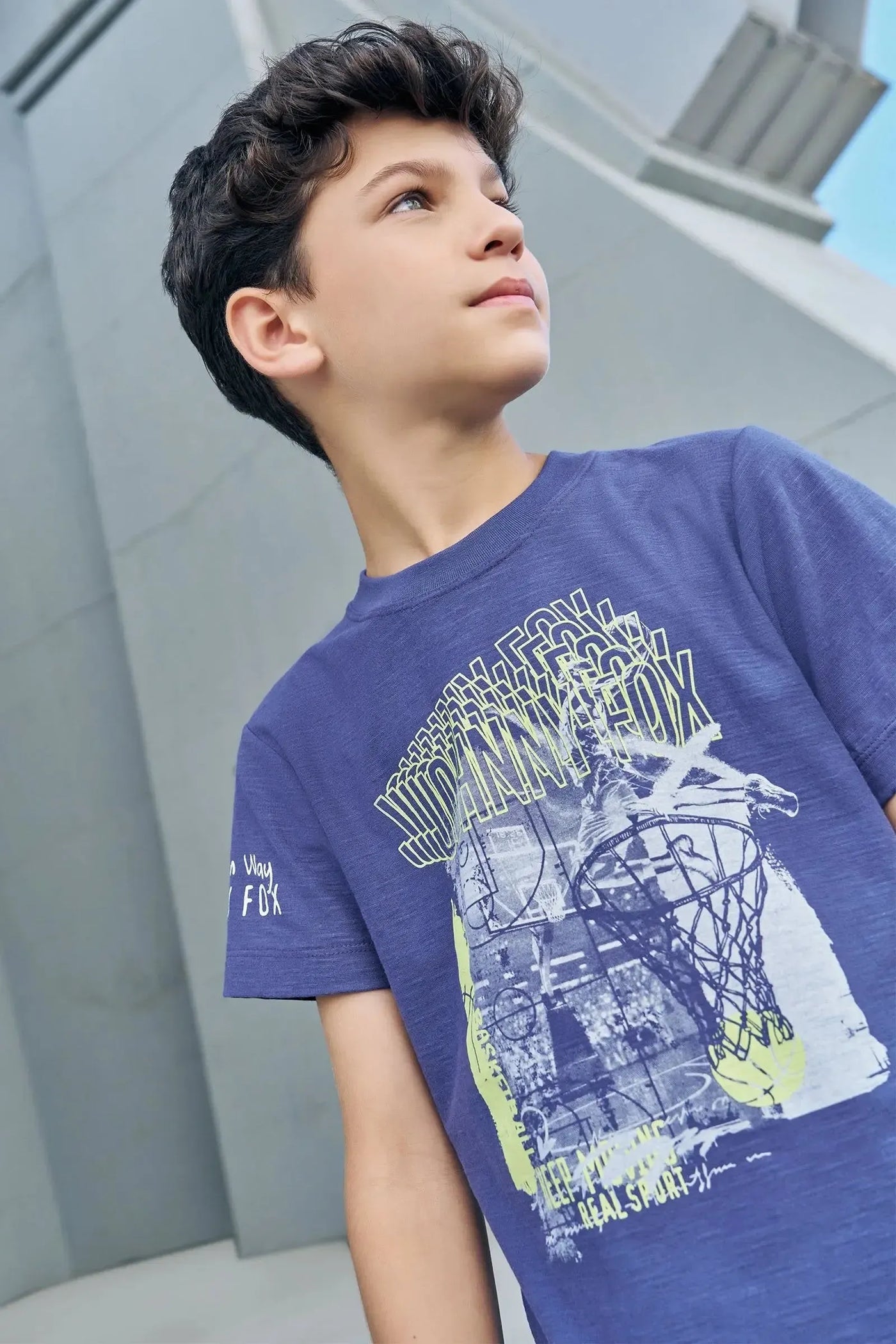 Camiseta em Meia Malha Flamê 88611 Johnny Fox Teen Menino