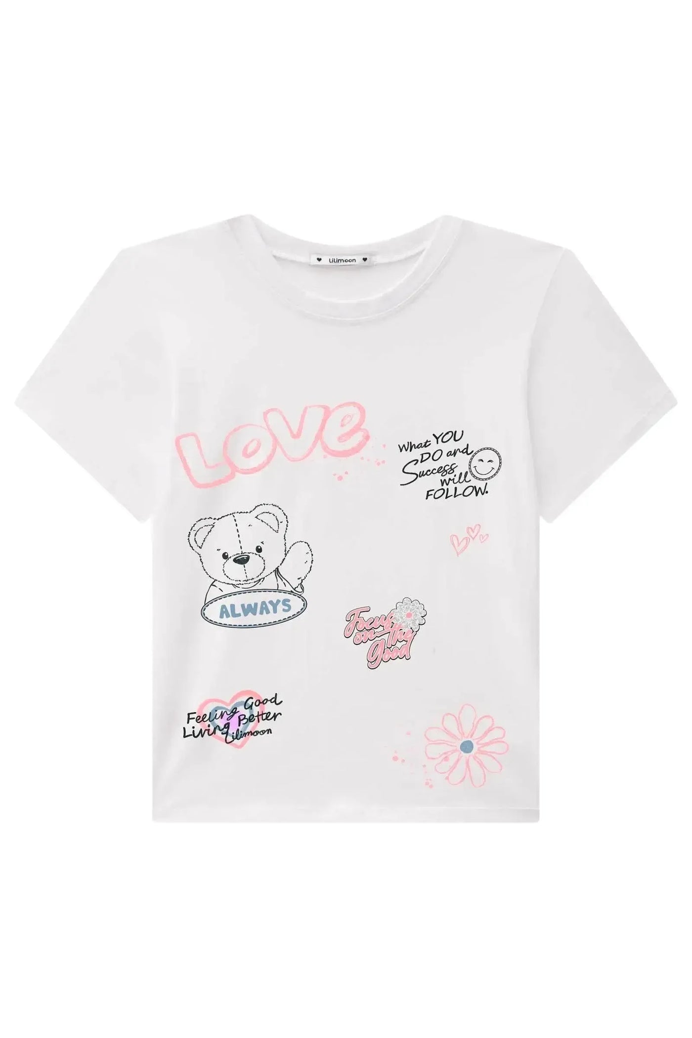 Camiseta Over em Meia Malha 89017 Lilimoon Teen Menina