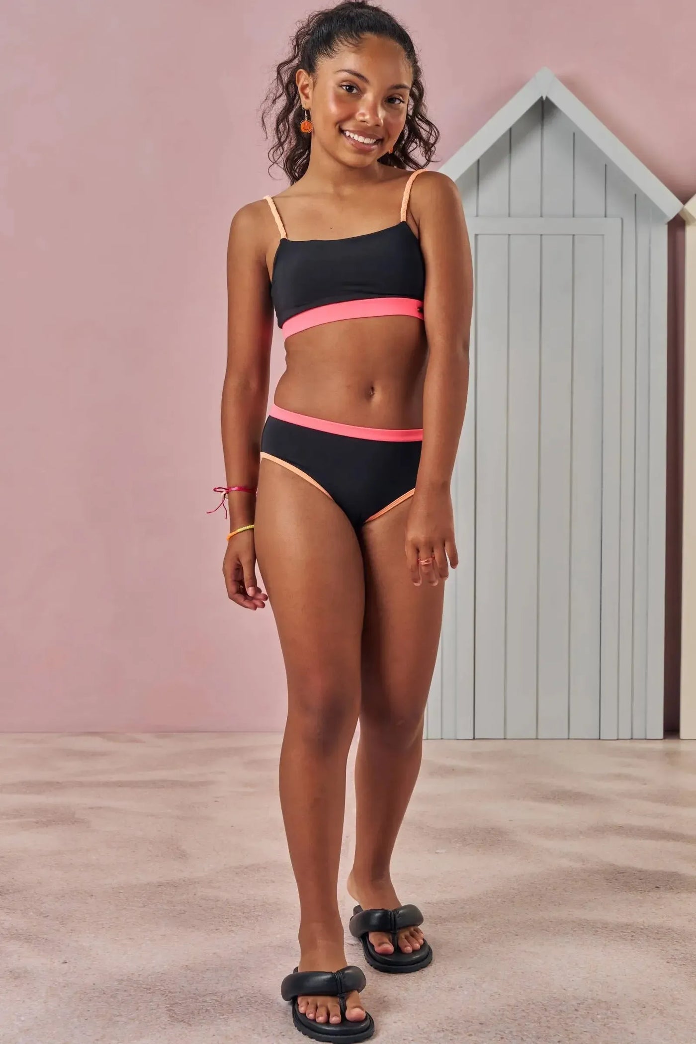 Conjunto de Biquíni com Top e Calcinha em Malha UV Dry 50+ 87841 Lilimoon Teen Menina