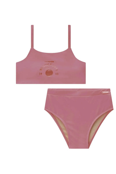Conjunto de Biquíni com Top e Calcinha Tradicional em Malha UV Dry 50+ 87822 Lilimoon Teen Menina