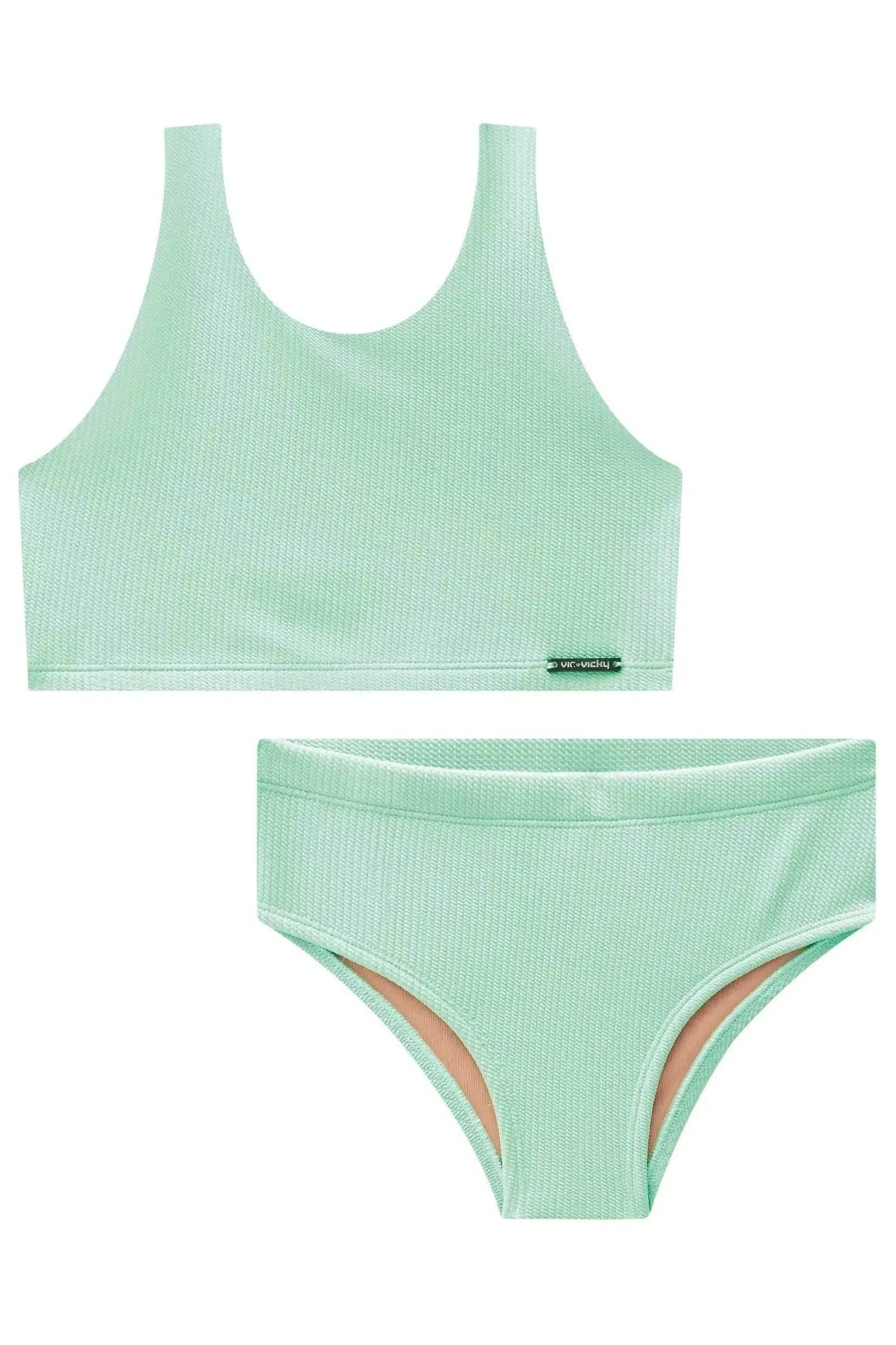 Conjunto de Biquini em Malha Jacquard Catarina UV 50+ 87963 Vic&Vicky Teen Menina