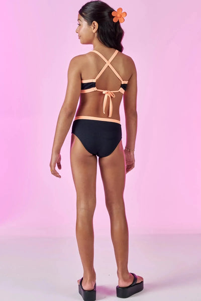 Conjunto de Biquini em Malha Jacquard Catarina UV 50+ 87968 Vic&Vicky Teen Menina